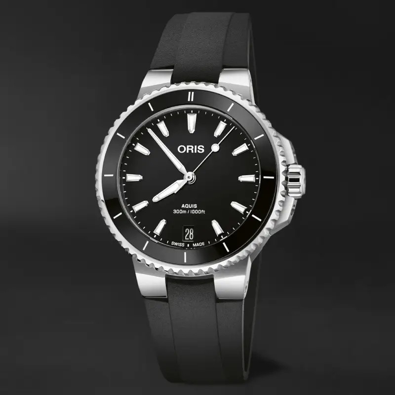 ORIS  Женские швейцарские часы, автоматический механизм, сталь, 36,5 мм